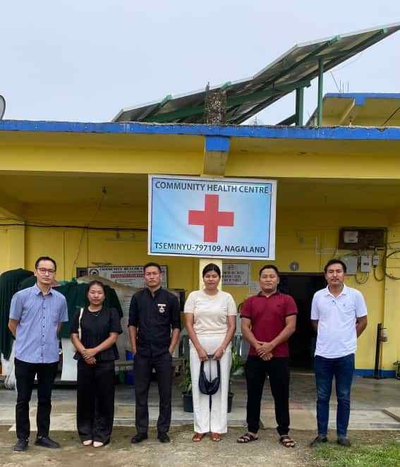 Rengma Selo Zi team during a visit to CHC Tseminyu on July 15.